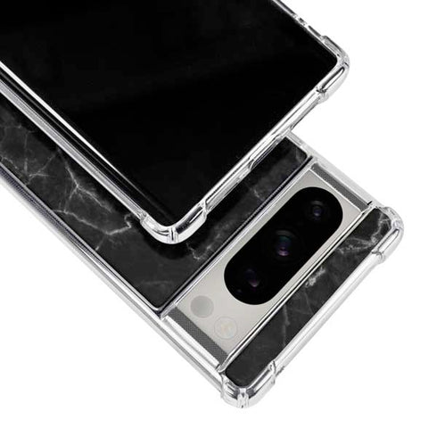 Black Marble Google Pixel 8 Pro Clear Case
